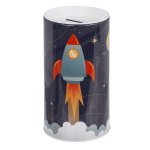 OOTB Metall-Spardose Weltraum.