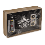 OOTB Glas-Baumschmuck Retro 3er set Kassette (75 x