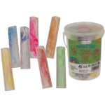 Straßen-Malkreide, Mamorfarben, 10,5 x 2,5 cm, 7er Set