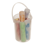 Straßen-Malkreide, Mamorfarben, 10,5 x 2,5 cm, 7er Set