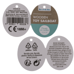 OOTB Holz-Spielzeugboot 115 x 55 cm