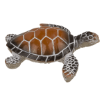OOTB Polyresin-Dekofigur Schildkröte 8 x 25 cm