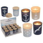 OOTB Kerze im Glas mit Holzdeckel Sea