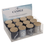 OOTB Kerze im Glas mit Holzdeckel Sea