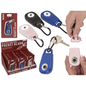 OOTB Taschenalarm mit LED & Karabinerhaken