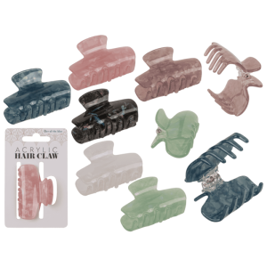 OOTB Acryl-Haarklammer rund 6 cm