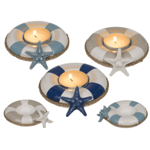 OOTB Teelichthalter Schwimmring mit Seestern