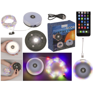 OOTB Campinglicht wiederaufladbar mitTaschenlampen- &