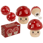 OOTB Salz-& Pfefferstreuer Kawaii Pilze 5 x 5 x 5 cm