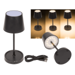 OOTB Schwarze Tisch-Lampe mit LED