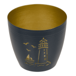 OOTB Metall-Teelichthalter Maritim 10 x 10 x 9 cm