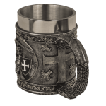 OOTB Bierkrug Ritter mit Edelstahleinsatz