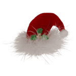 OOTB Plüsch-Haarclip Weihnachtsmütze