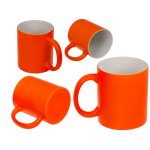OOTB Becher Neon Orange aus Steingut 9 x 85 cm