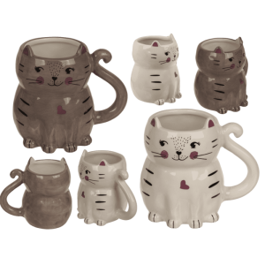 OOTB Becher Kätzchen aus Steingut 13 x 11 cm