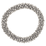 OOTB Textil-Haarband/Armband mit Kunststoffperlen