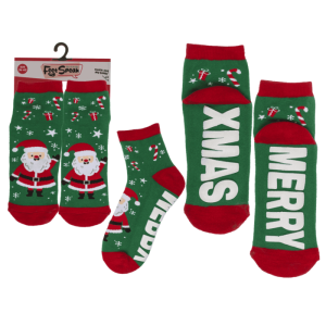 OOTB Socken mit ABS-Sohle Merry XMas Einheitsgröße