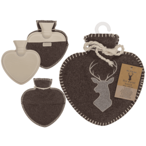 OOTB Wärmflasche in Herzform Hirsch