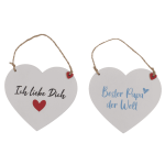 OOTB Holz-Herzen mit Sprüchen zum Hängen