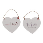 OOTB Holz-Herzen mit Sprüchen zum Hängen
