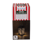 OOTB Kunststoff-Laterne Stars mit funkeldem LED