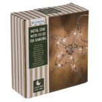 OOTB Metallstern zum Aufhängen mit 10 LEDD: ca.15 cm