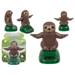 OOTB Bewegliches Faultier mit Solarzelle ca. 11 cm