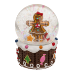 OOTB Schneekugel Lebkuchen-Kinder auf Sockel