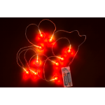 OOTB Lichterkette Herz mit 10-LED 6/18 Std Timer