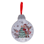 OOTB Metall-Geschenkdose Weihnachtskugel