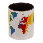 OOTB Becher Colorful World Steingut