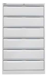 Karteischrank, 3-bahnig, (H x B x L) 1321 x 800 x 622 mm, lichtgrau