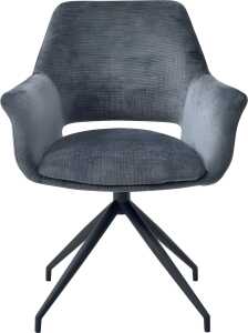 Besucherstuhl Easy Meet, Armlehnen, 865 x 645 x 630 mm slate