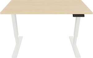 Tisch E-StarterTech, Motor, 1200 x 600 mm, ahorn/verkehrsweiß
