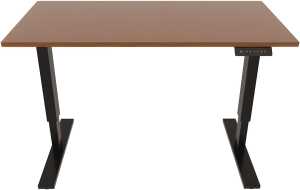 Tisch E-StarterTech, Motor, 1400 x 800 mm, nussbaum/schwarz