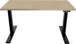 Tisch E-WonderTech, 2 Motoren, 1400 x 800 mm, ahorn/schwarz