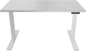 Tisch E-WonderTech, 2 Motoren, 1800 x 800 mm, lichtgrau/verkehrsweiß