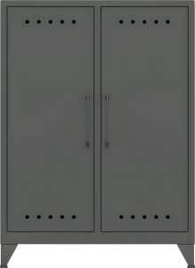 Sideboard Fern Middle, 2 Fachböden, 1100 x 800 x 400 mm, lichtgrau