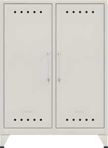 Sideboard Fern Middle, 2 Fachböden, 1100 x 800 x 400 mm, verkehrsweiß