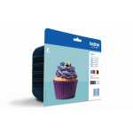 Value Pack Tintenpatrone LC-123, für Brother Drucker,