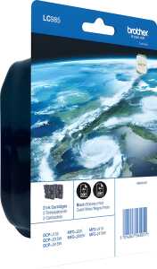 Twin Pack Tintenpatrone LC-985BK, für Brother Drucker,