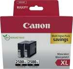 Tintenpatrone 2 x PGI-2500XLBK f Canon Drucker, ca. 2500...