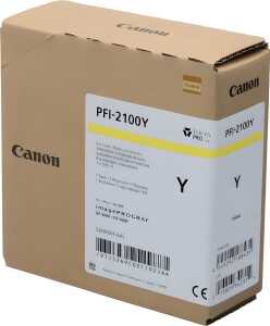 Tintenpatrone PFI-2100, für Canon Drucker, 160 ml, gelb