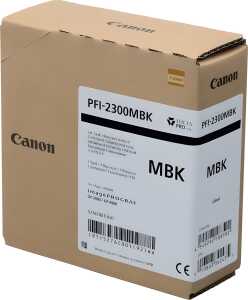 Tintenpatrone PFI-2300, für Canon Drucker, 330 ml, mattschwarz