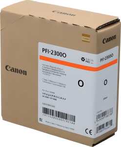 Tintenpatrone PFI-2300, für Canon Drucker, 330 ml, orange