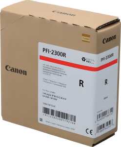 Tintenpatrone PFI-2300, für Canon Drucker, 330 ml, rot