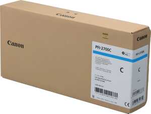 Tintenpatrone PFI-2700, für Canon Drucker, 700 ml, cyan