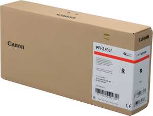 Tintenpatrone PFI-2700, für Canon Drucker, 700 ml, rot