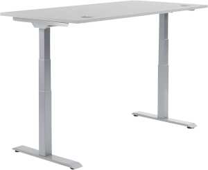 Schreibtisch FLEX MODUL, 605 x 2000 x 800 mm, grau