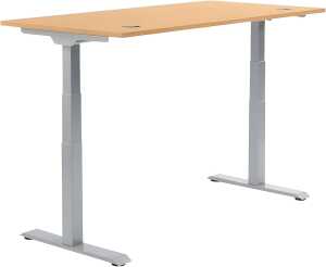 Schreibtisch FLEX MODUL, 605 x 2000 x 800 mm, buche